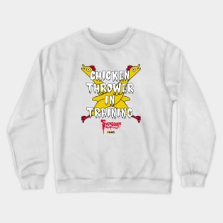 Svengoolie Chicken Thrower In Training Crewneck Sweatshirt